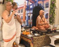 Dharmapracharaka Dr Chaitanya Gulvady's address, SCM-Karla, Day 3 (15 June 2026) Picture Courtesy Shri Dinesh Karkal